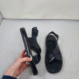 Tory Burch Criss Cross Bubble Jelly Black Sandal